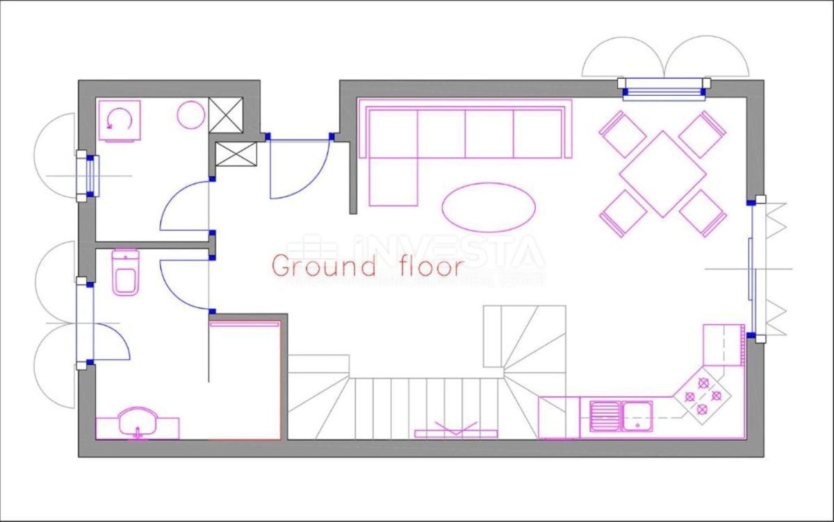 Barban, una nuova casa arredata con piscina