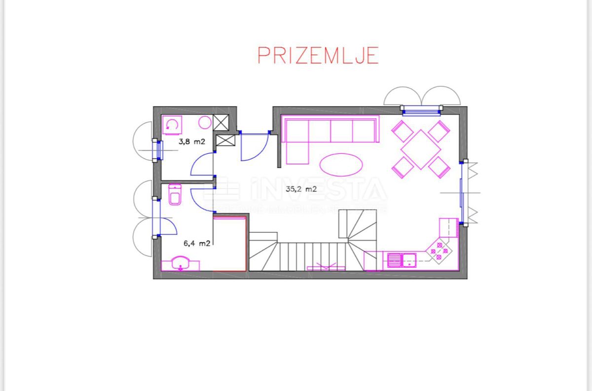 Barban, una nuova casa arredata con piscina