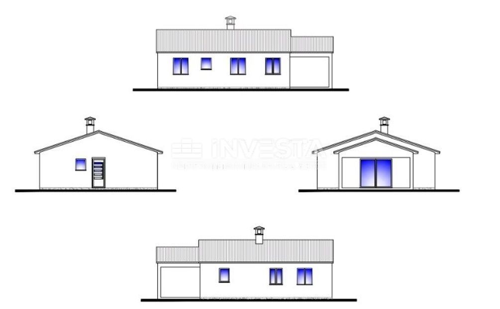 Dintorni di Krnica, 2 appezzamenti di terreno, costruzione con progetto + agricolo