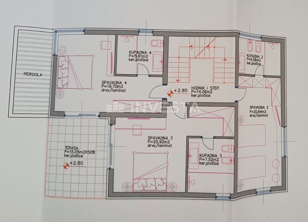 Fasana, terreno con permesso di costruzione, 200 m dal mare.