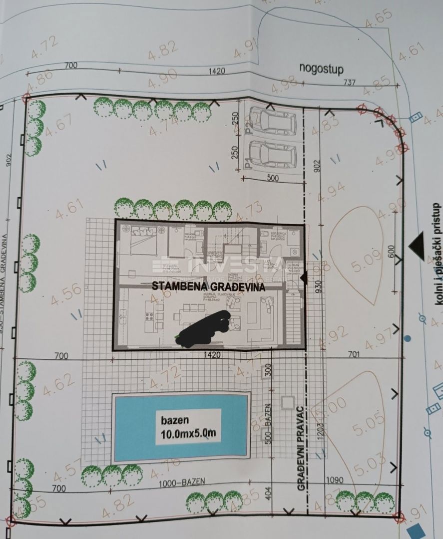 Fasana, terreno con permesso di costruzione, 200 m dal mare.