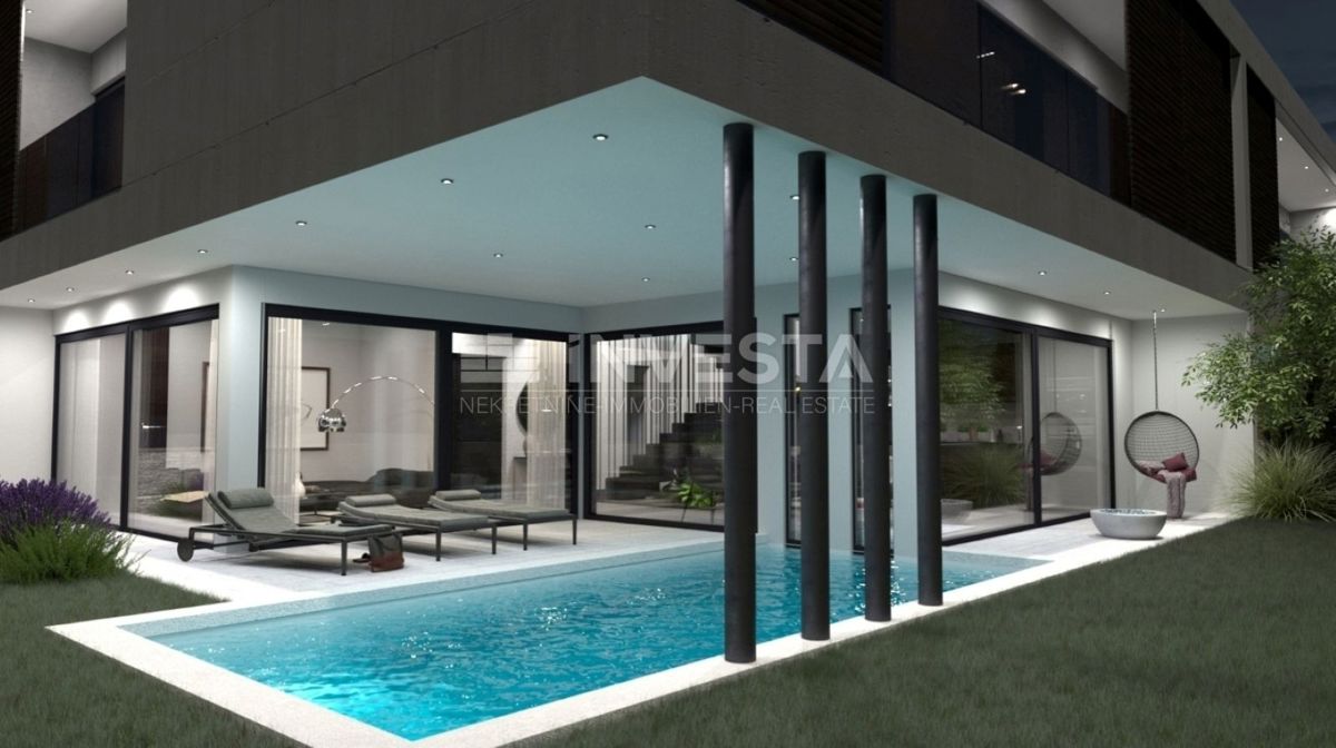 Fasana, villa con vista sul mare, piscina riscaldata