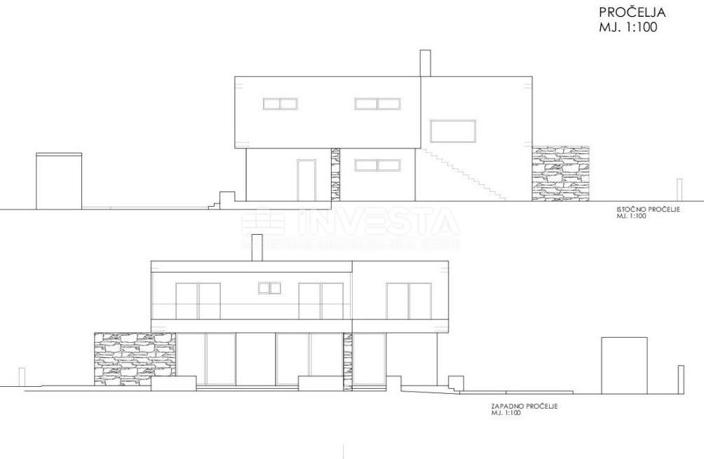 Zona Svetvinčenat, Villa moderna con piscina, nuova costruzione