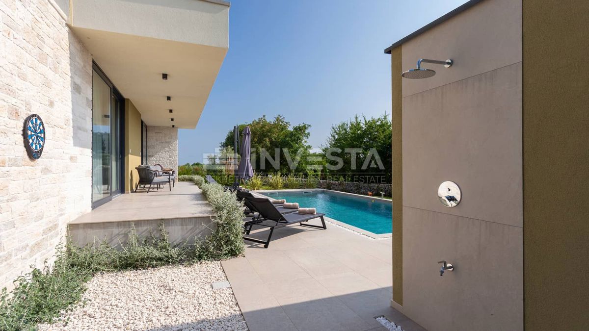 Zona Svetvinčenat, Villa moderna con piscina, nuova costruzione