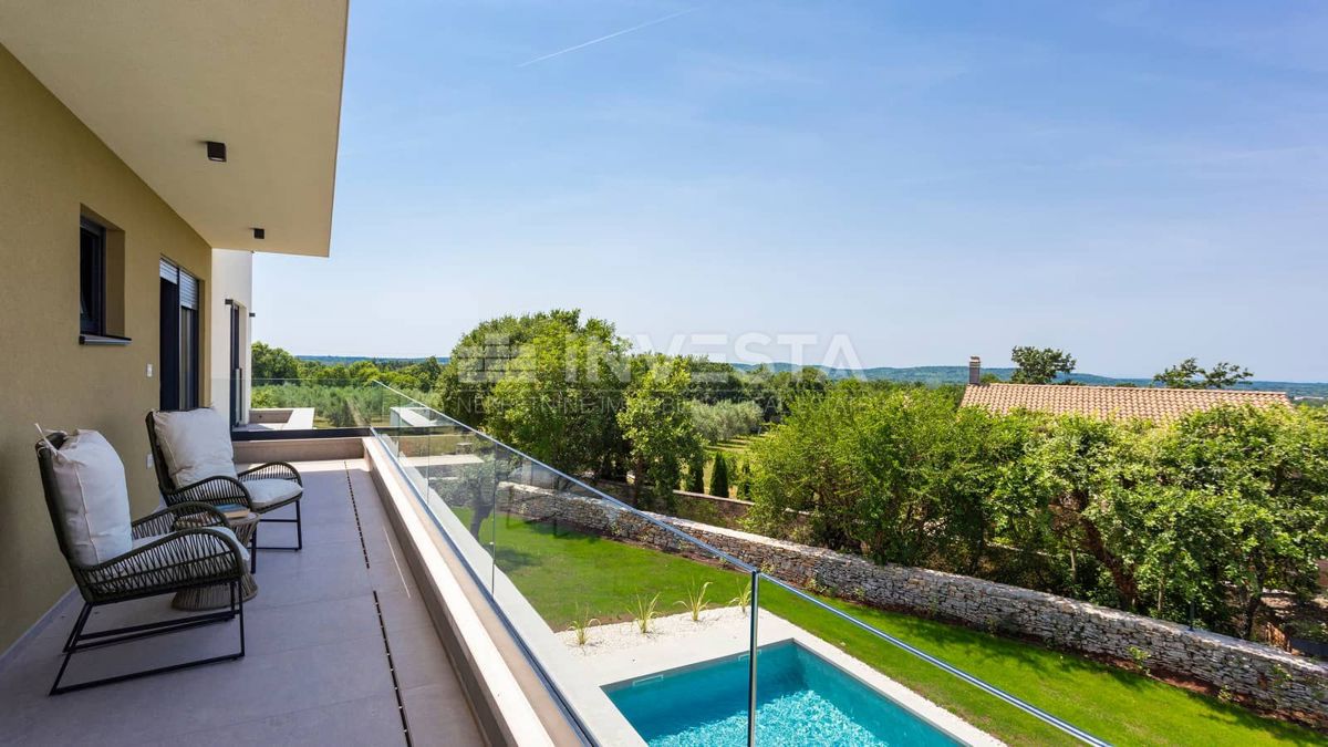 Zona Svetvinčenat, Villa moderna con piscina, nuova costruzione