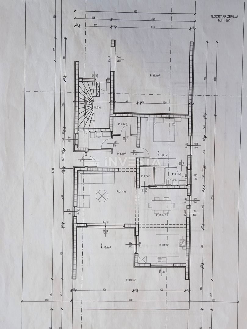 Dintorni di Pola, attraente terreno edificabile con design concettuale