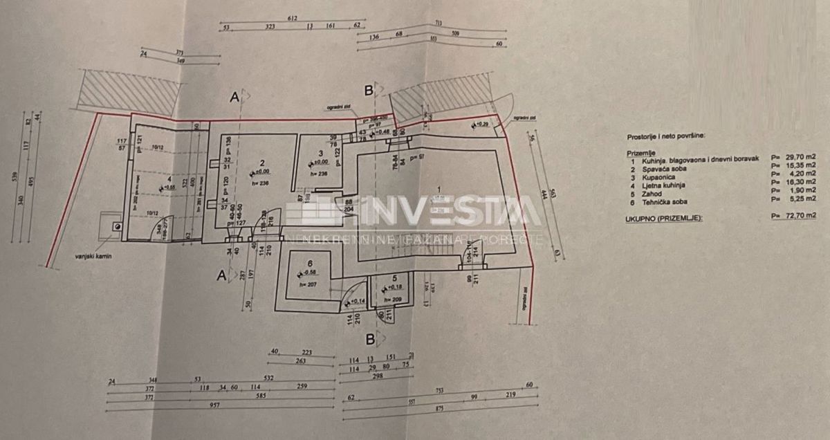 Zona Kanfanar, lussuosa villa in pietra d'Istria con piscina e 3 camere da letto