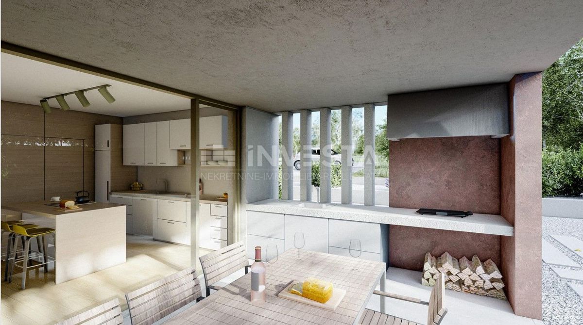 Dintorni di Labin, splendida villa con piscina e terrazza panoramica