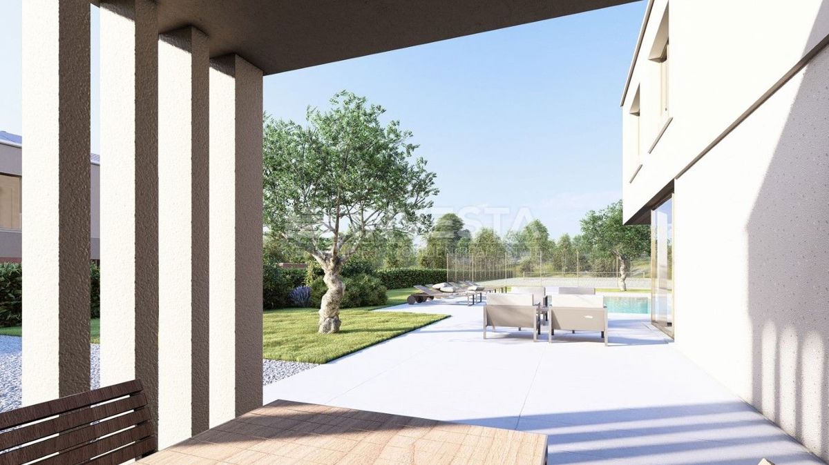 Dintorni di Labin, splendida villa con piscina e terrazza panoramica