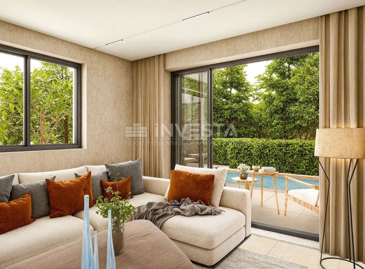 Medolino, Premantura, appartamento di lusso 99 m² con piscina, giardino e 2 posti auto