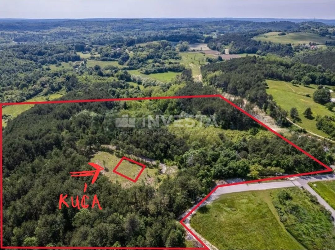 Grande tenuta con permesso di costruzione per una casa nei dintorni di Pisino  