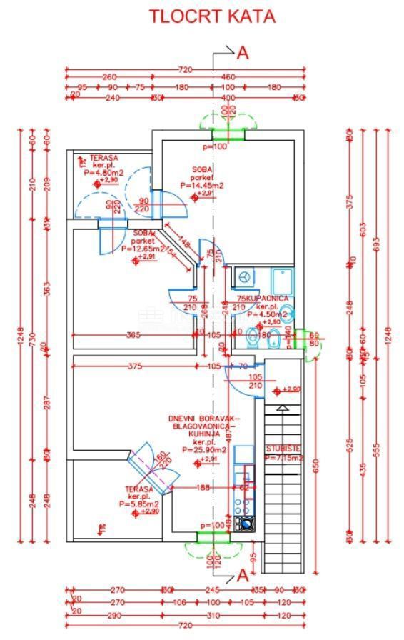 Medolino, appartamento 72,35 m2 in una posizione privilegiata, 2 camere da letto, 200 m dal mare