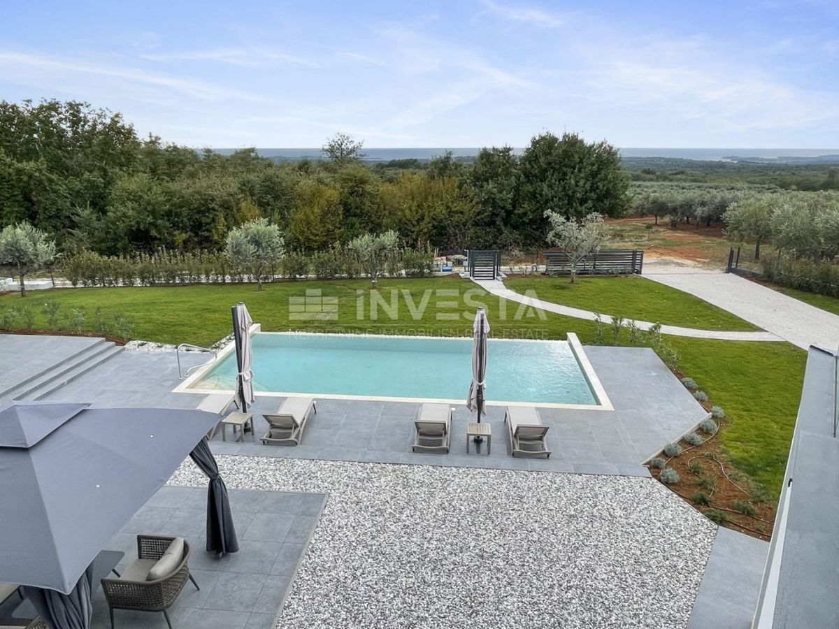 Poreč, dintorni, villa moderna 306m², vista mare
