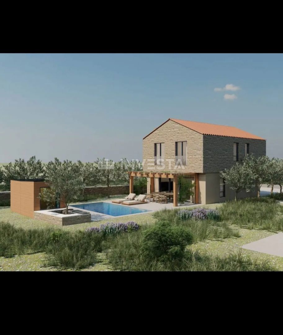 Terreno edificabile con permesso – casa 120 m² + piscina