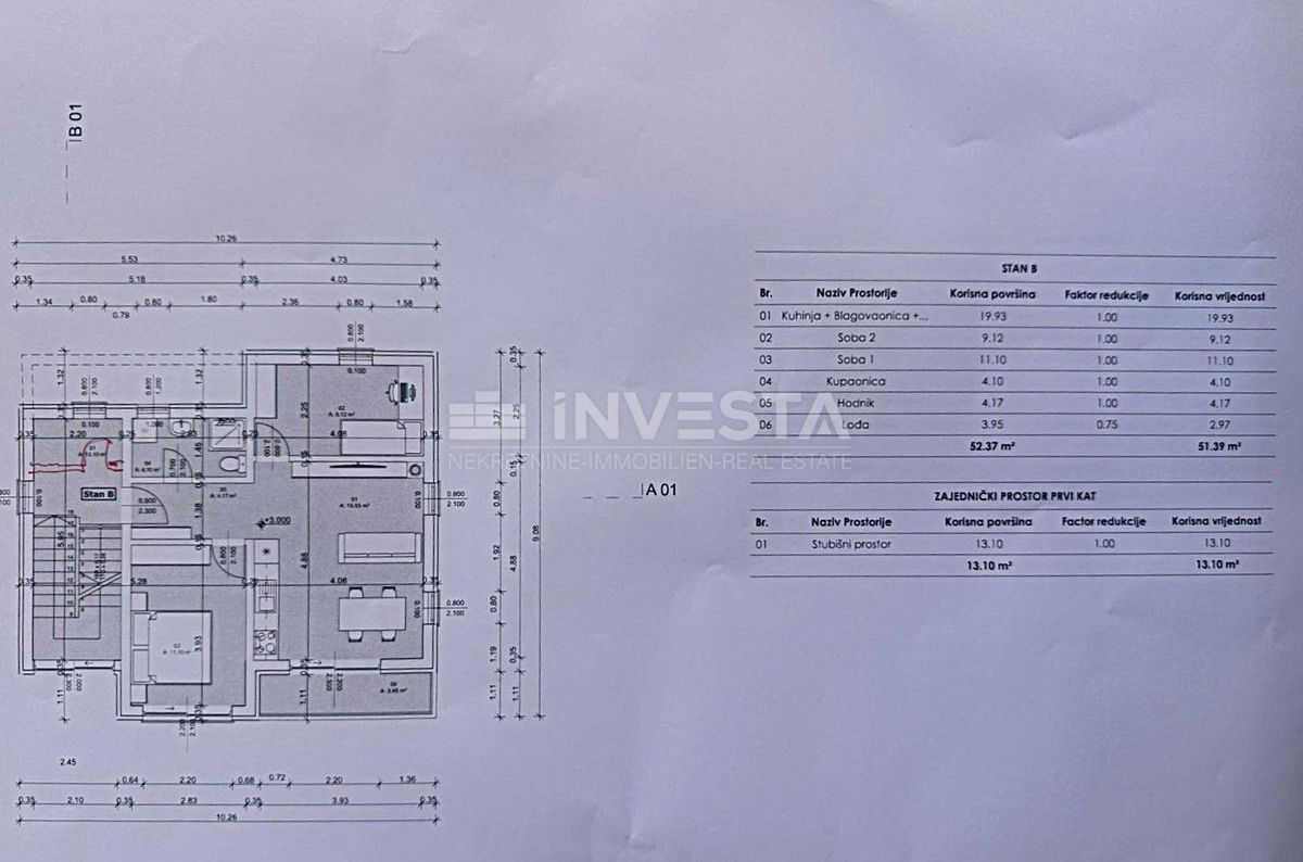 Appartamento moderno in una nuova costruzione con 2 camere da letto