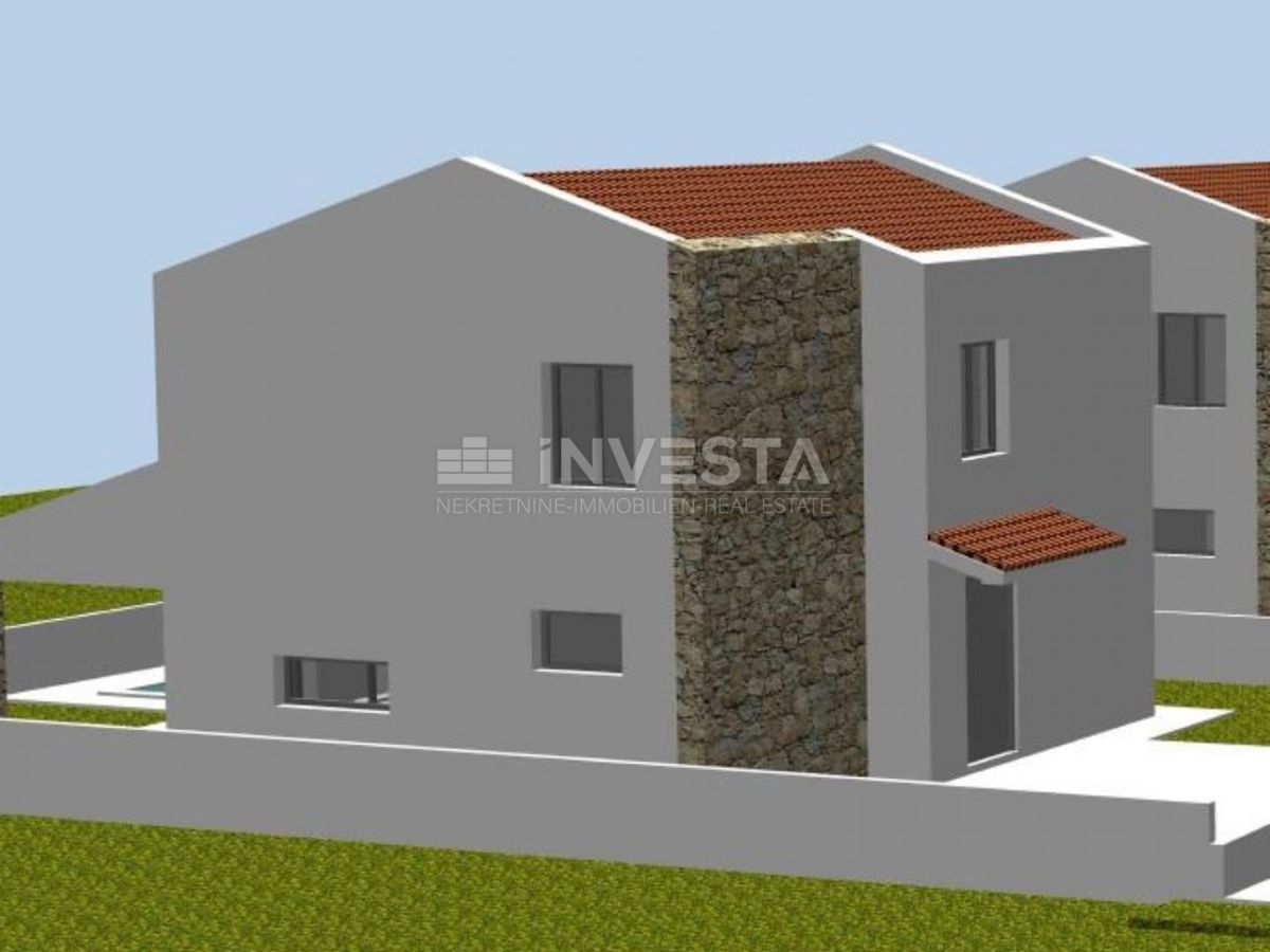 Zona di Dignano, terreno edificabile di 323 m² con permesso di costruzione per una casa di 165 m²