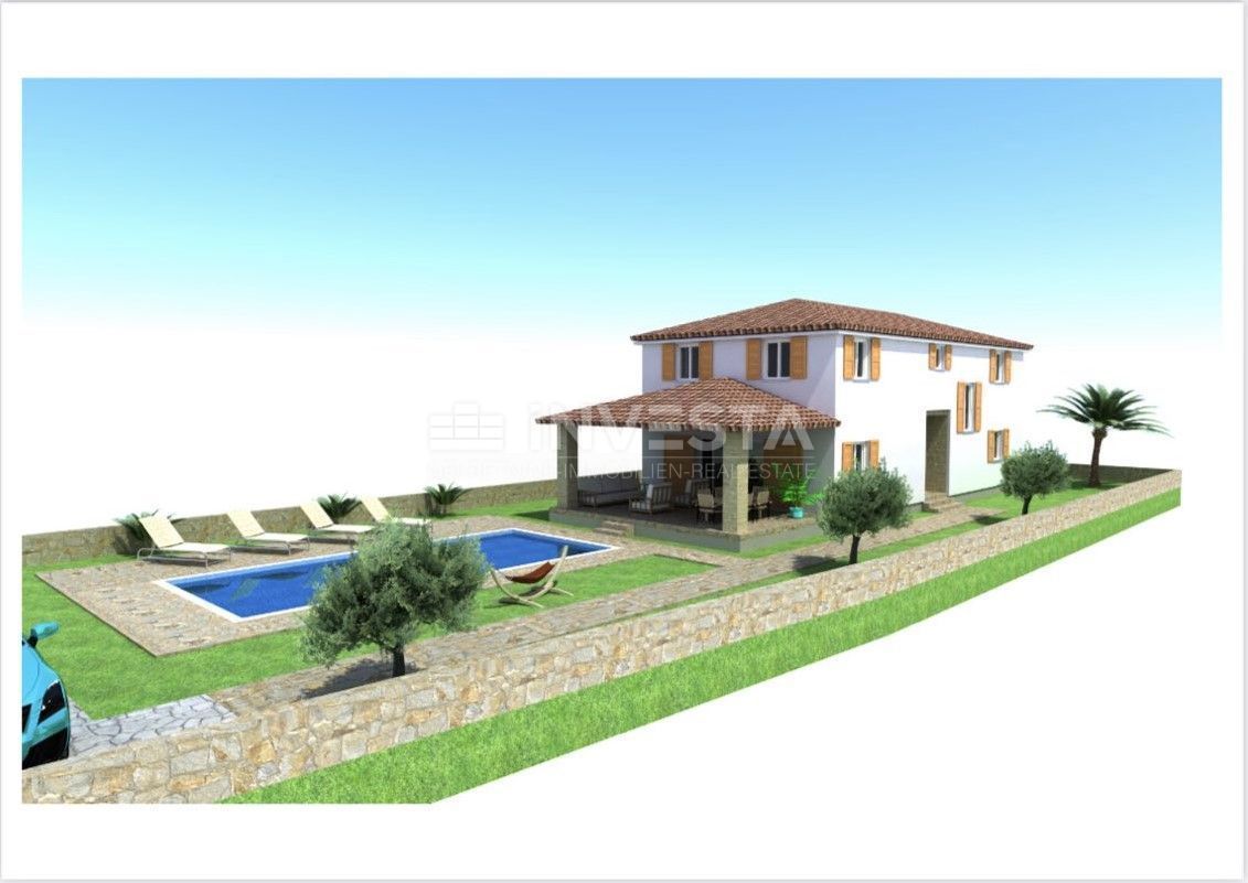 Dintorni di Barbana, terreno edificabile con progetto