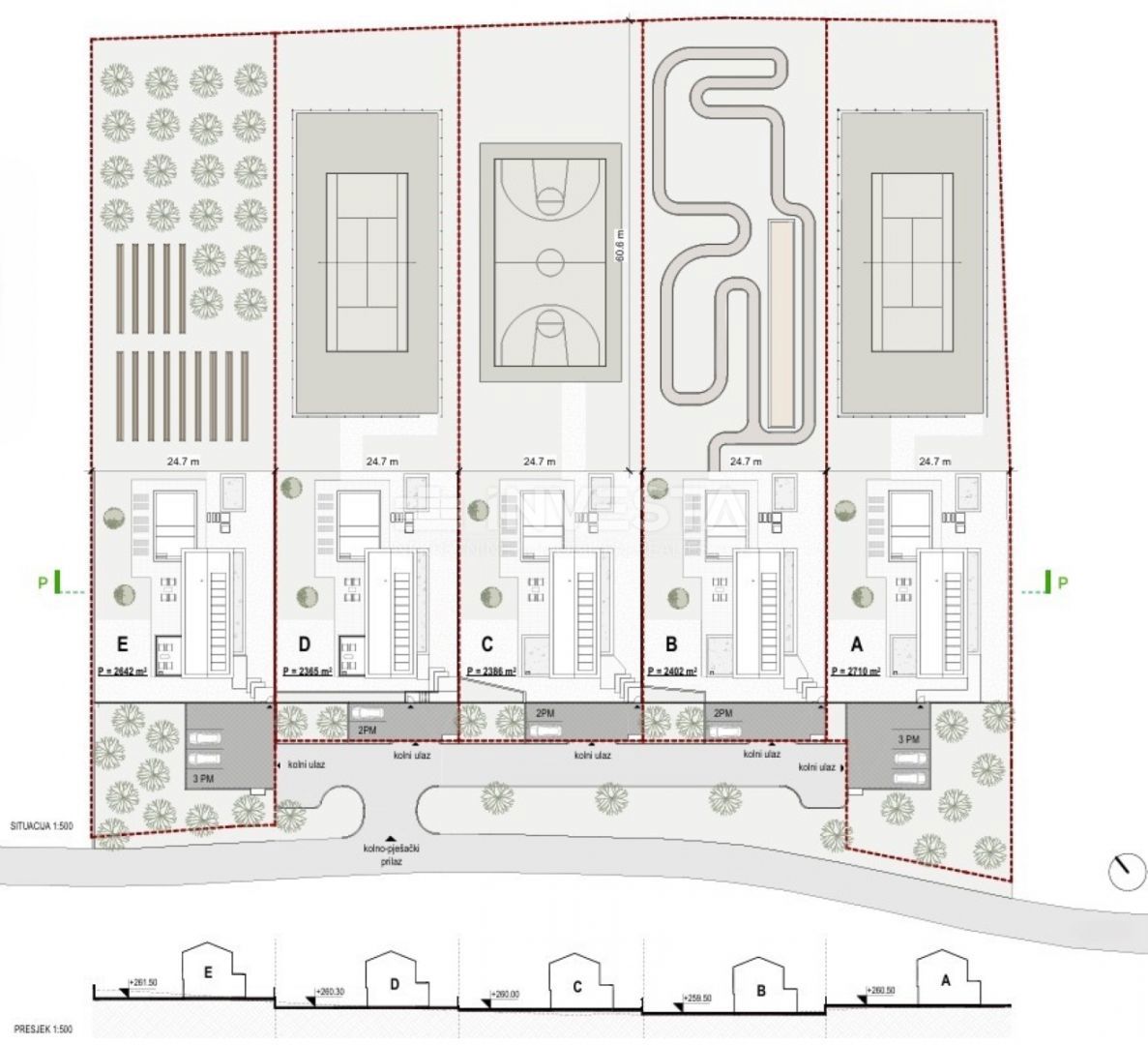 Zona di Labin, villa moderna con piscina su un ampio terreno