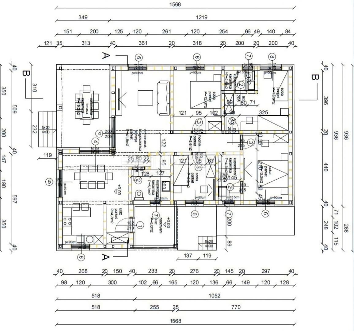 Dintorni di Rovigno, casa a piano terra a basso consumo energetico con piscina