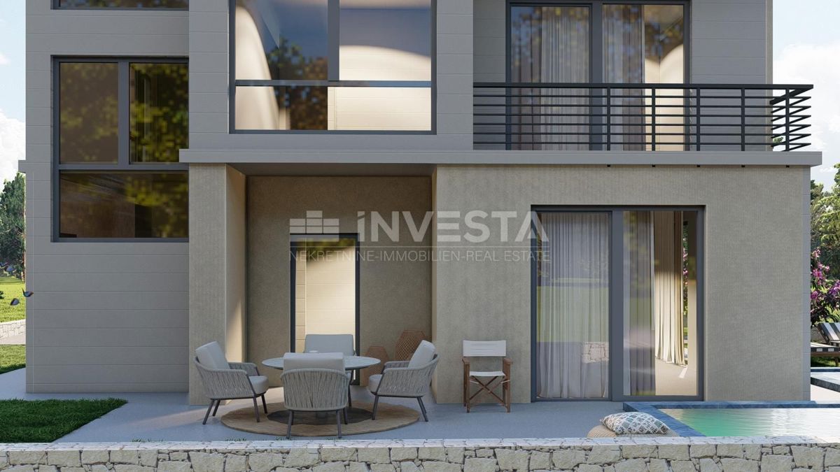 Appartamento moderno con piscina e giardino al piano terra