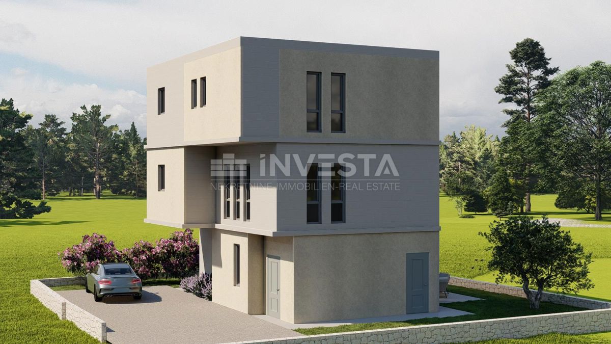 Appartamento moderno con piscina e giardino al piano terra