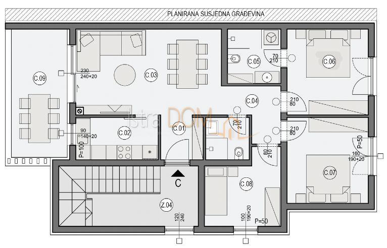 Appartamento Valdebek, Pula, 87m2