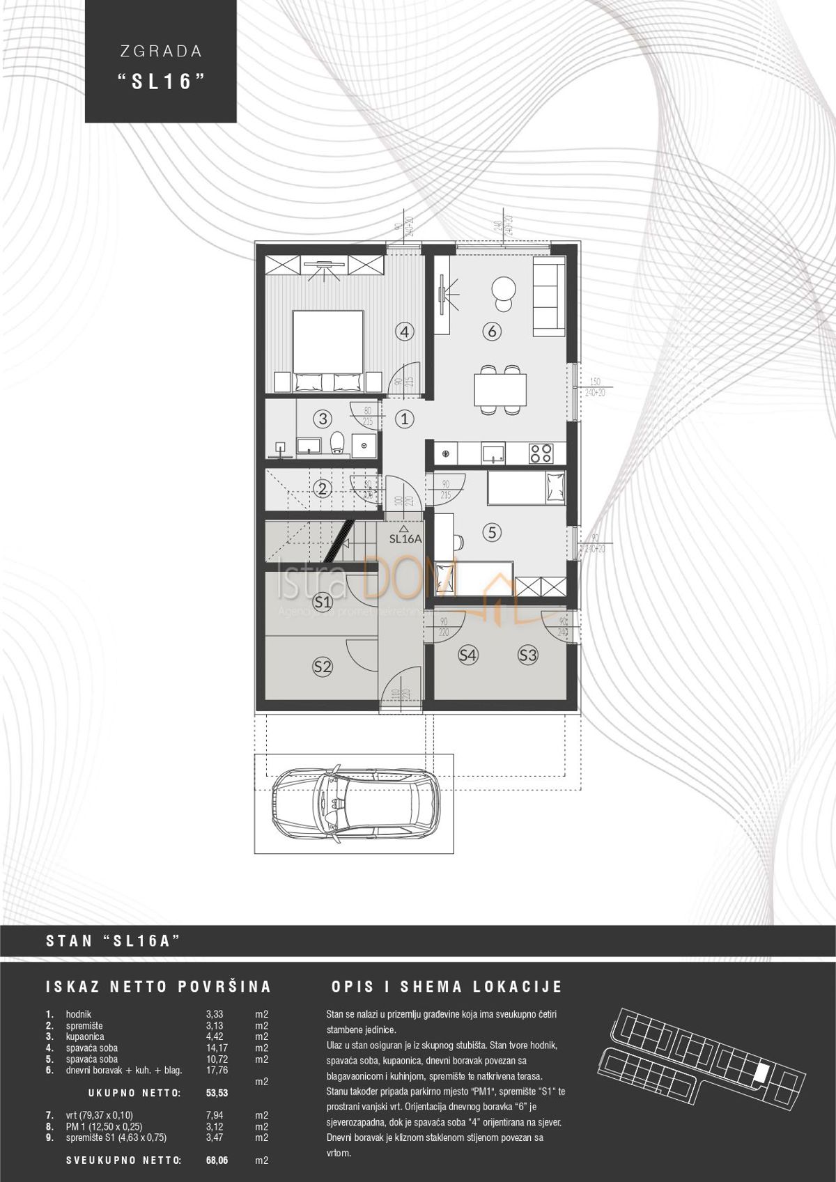 Appartamento Štinjan, Pula, 57,13m2