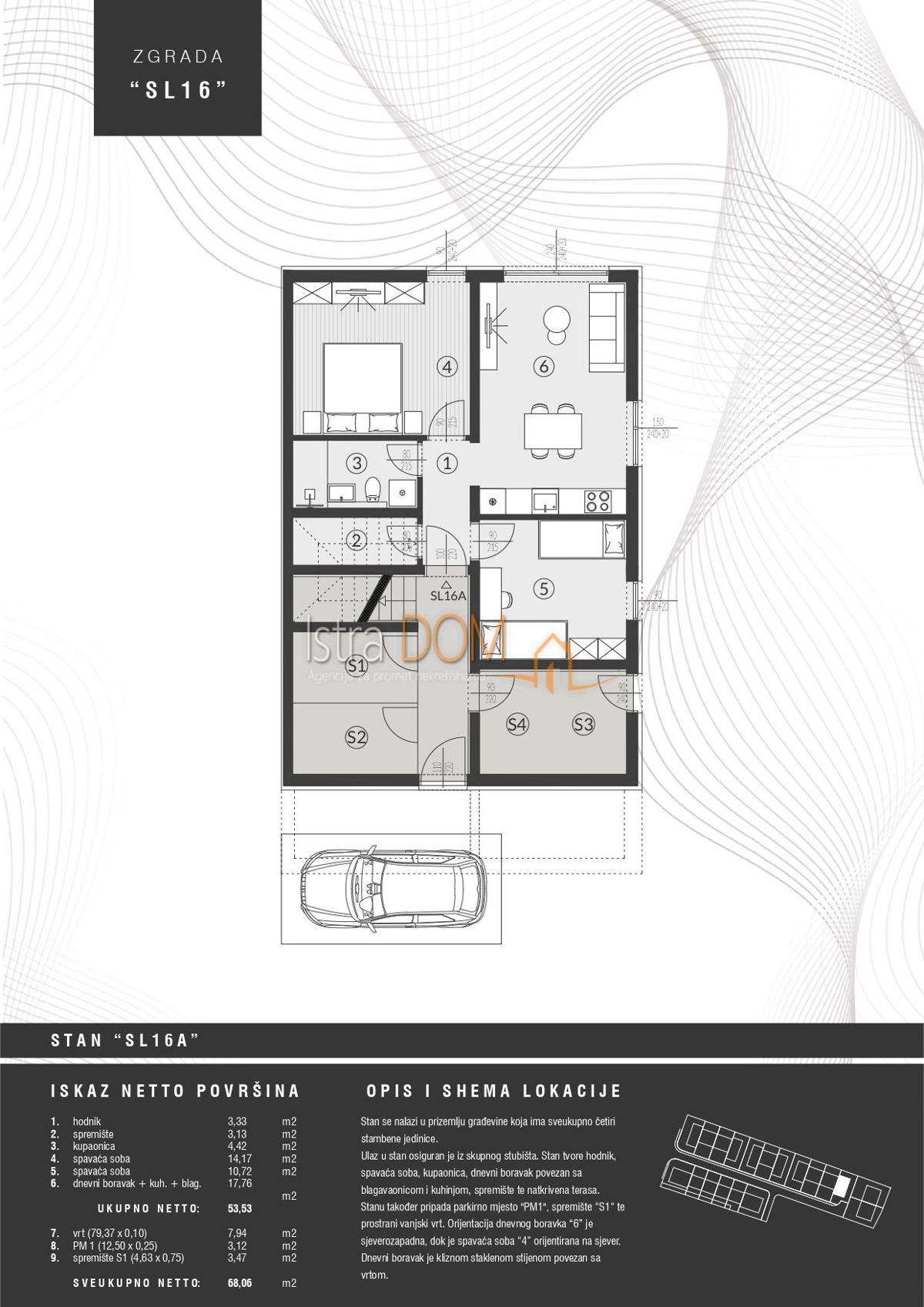 Appartamento Štinjan, Pula, 68,06m2