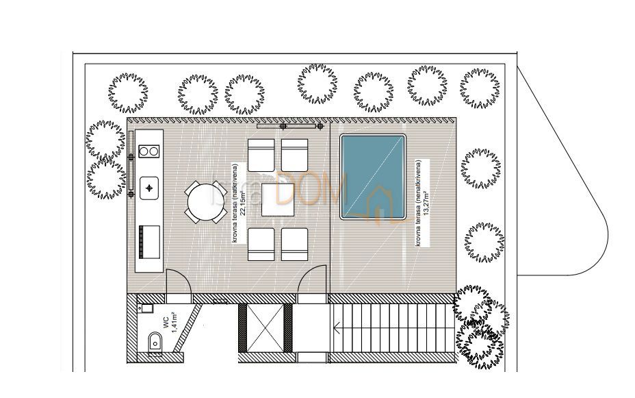 Appartamento Tar, Tar-Vabriga, 79m2