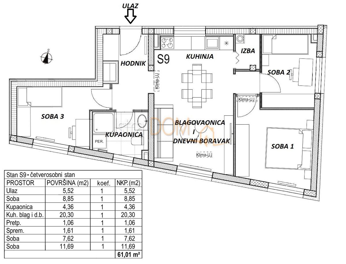 Appartamento Donja Zelina, Sveti Ivan Zelina, 75m2