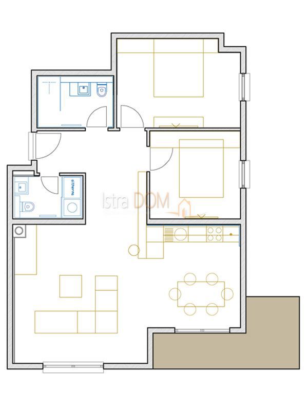 Appartamento Volosko, Opatija, 100m2