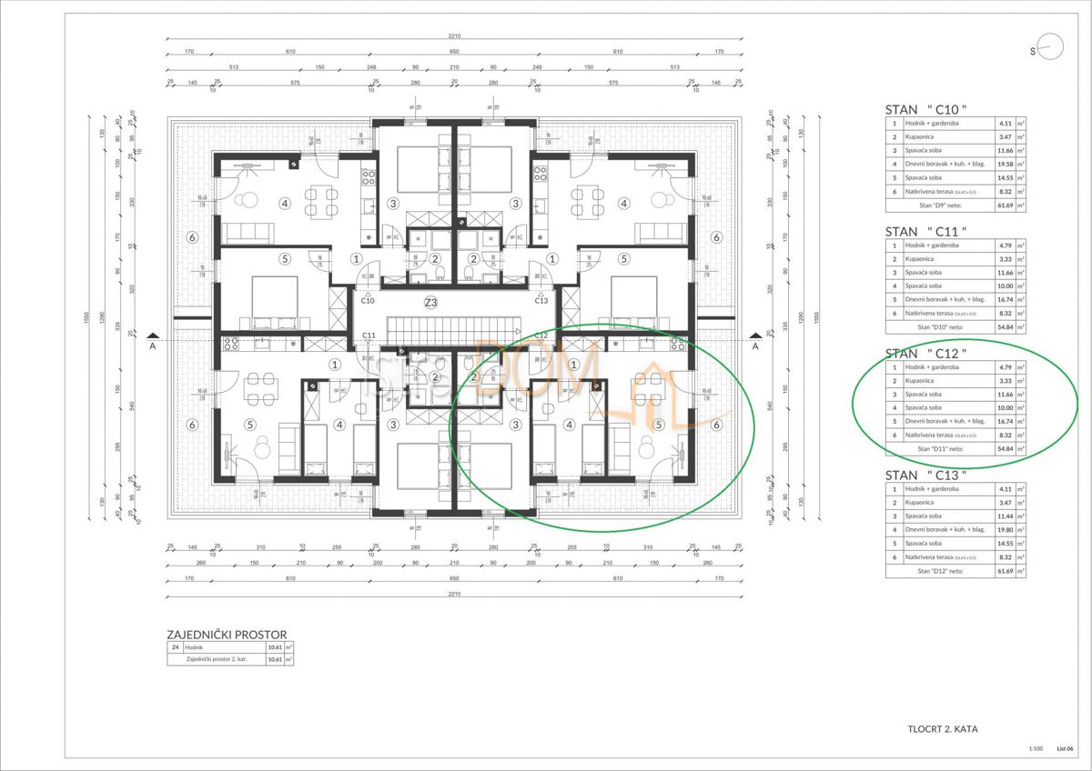 Appartamento Šikići, Pula, 58m2