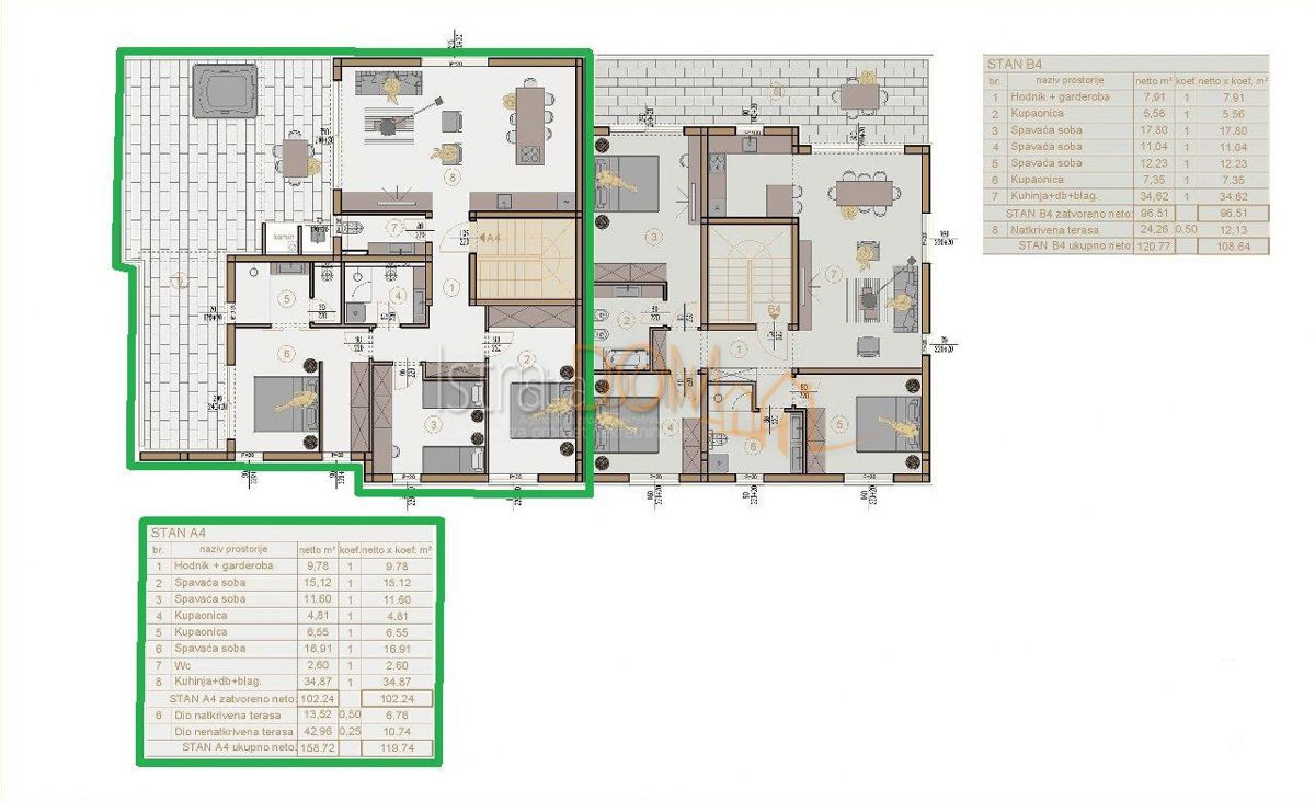 Appartamento Šijana, Pula, 160,77m2