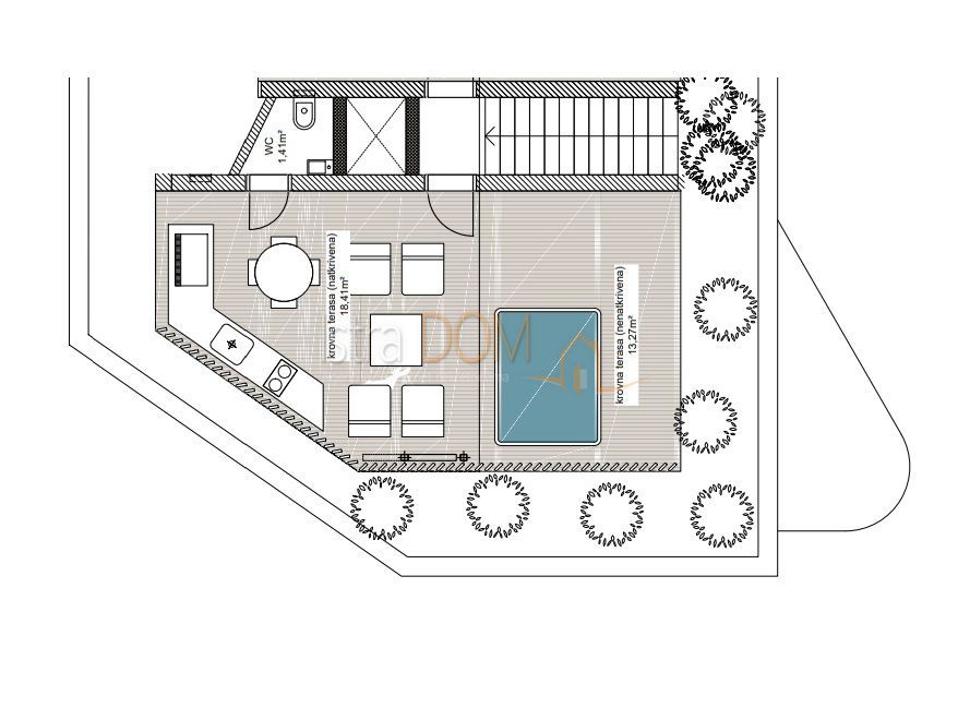 Appartamento Tar, Tar-Vabriga, 79m2