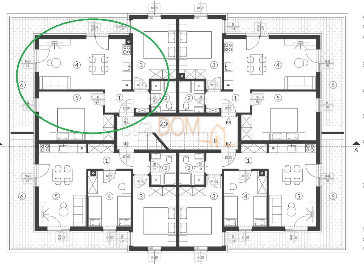 Appartamento Šikići, Pula, 58m2
