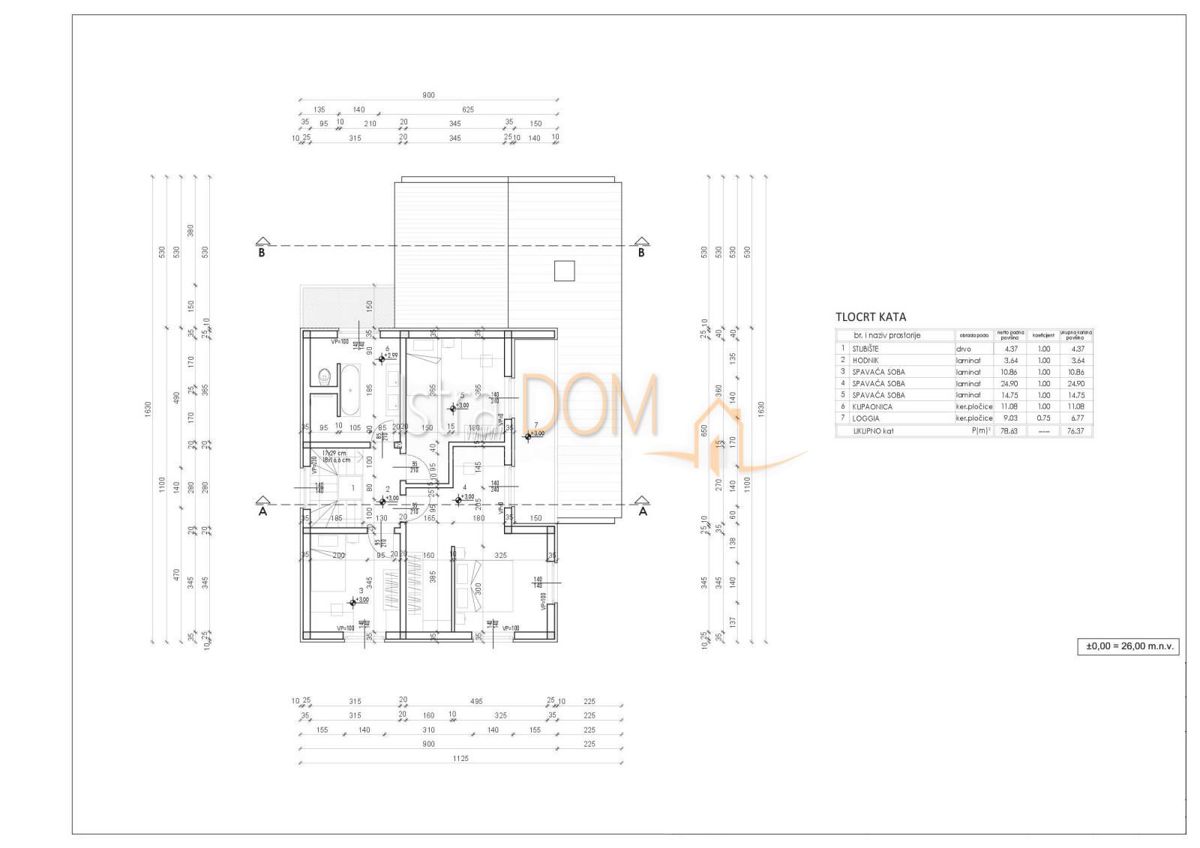 Casa Valdebek, Pula, 182m2
