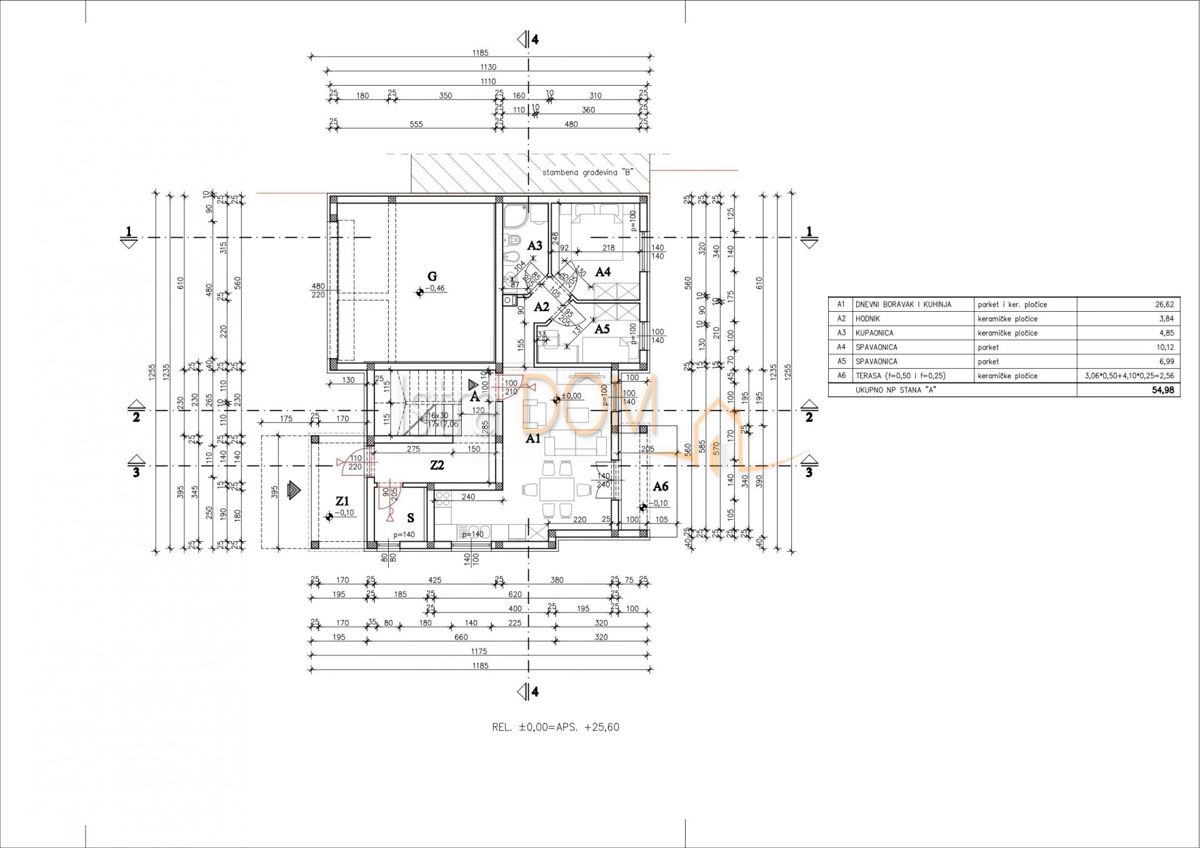 Appartamento Valdebek, Pula, 54,98m2