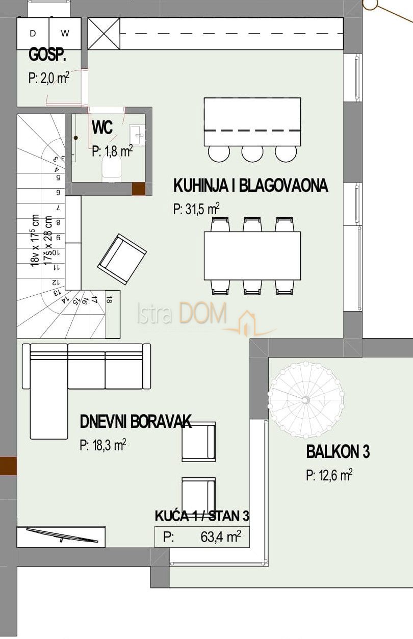 Appartamento Pavlovac, Matulji, 100m2