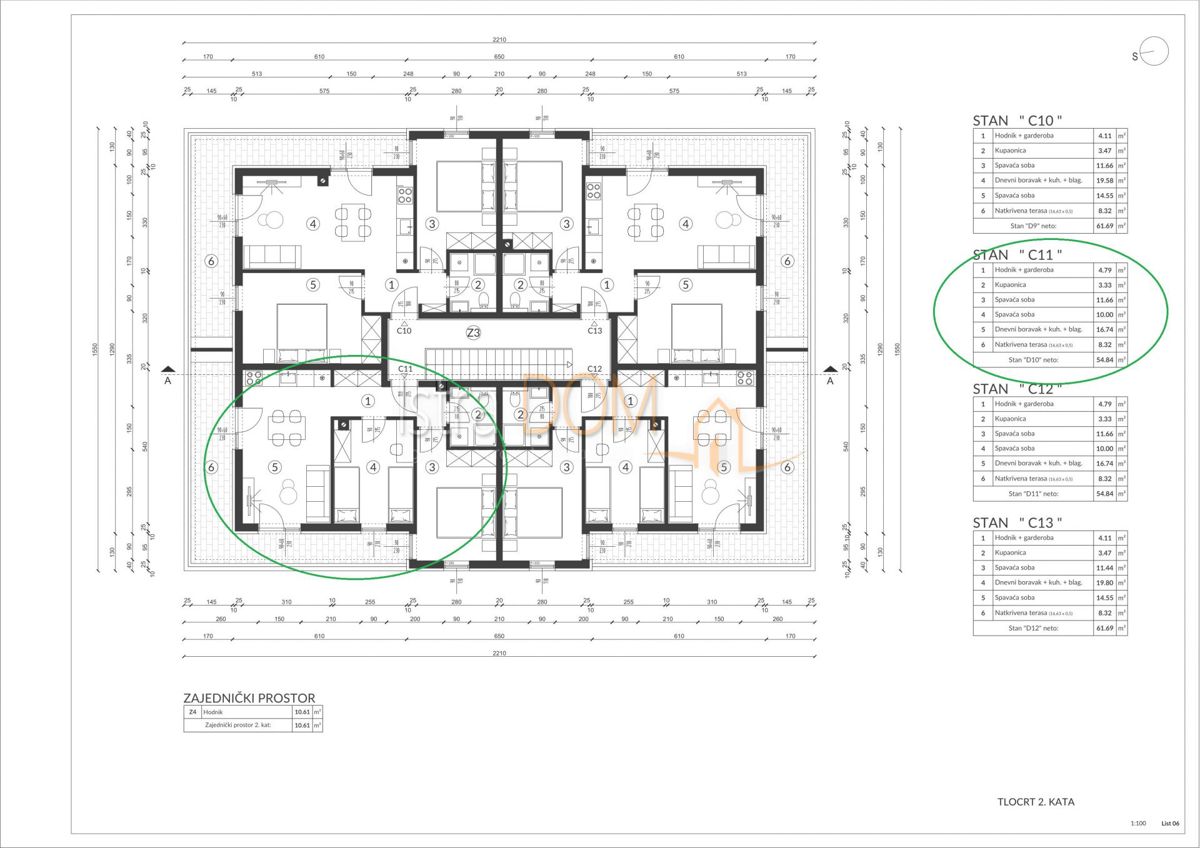 Appartamento Šikići, Pula, 58m2