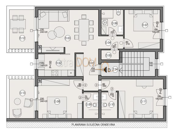 Appartamento Valdebek, Pula, 112m2