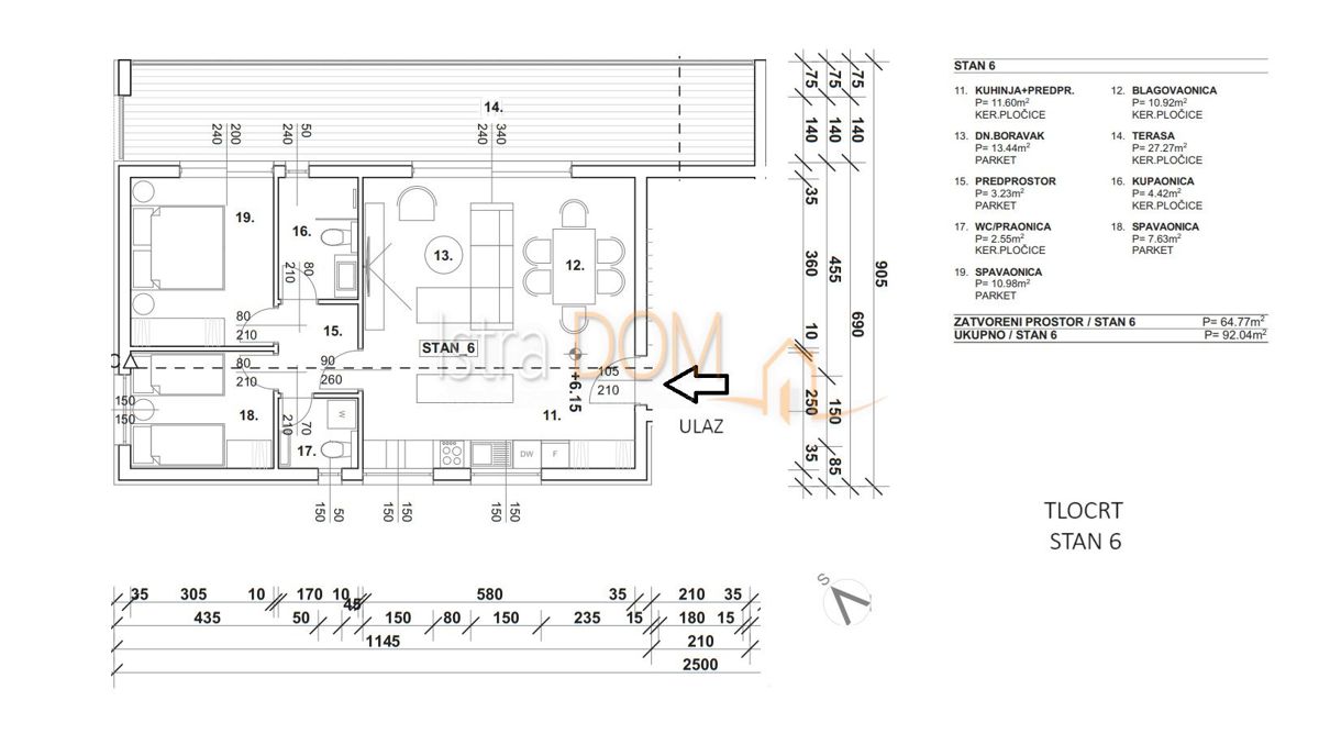 Appartamento Finida, Umag, 123m2