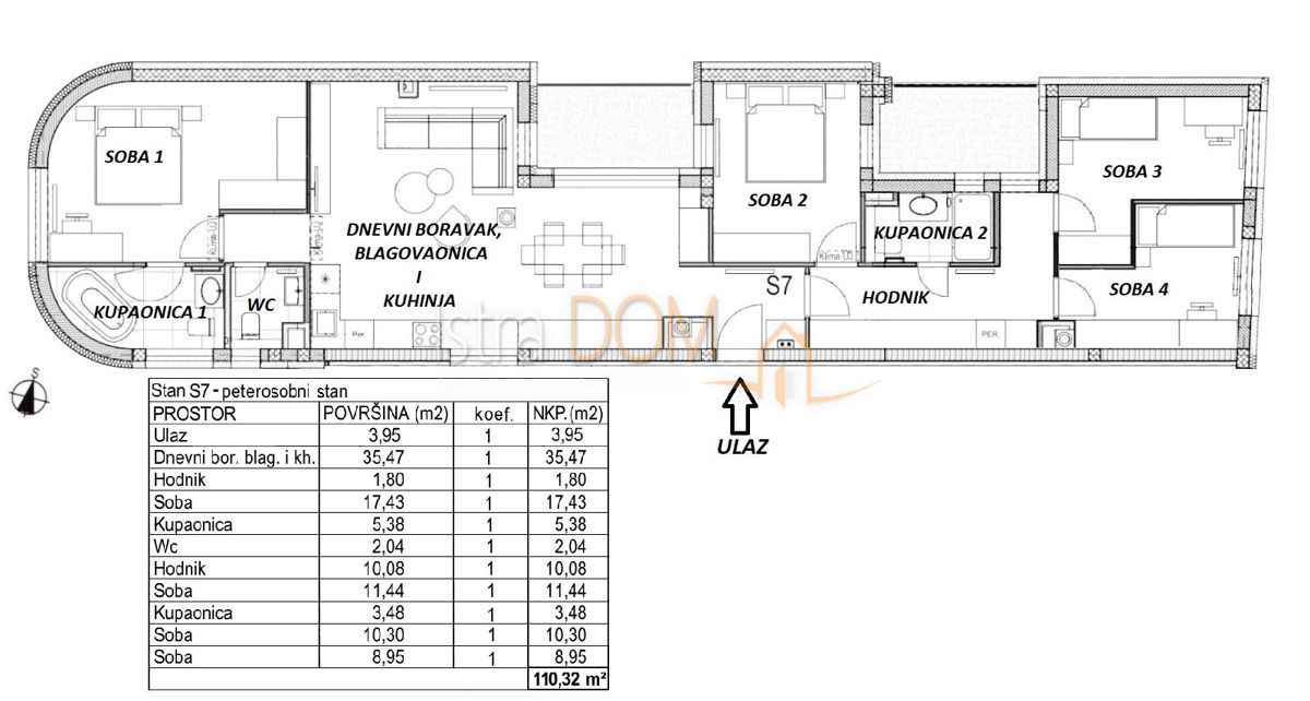 Appartamento Donja Zelina, Sveti Ivan Zelina, 75m2