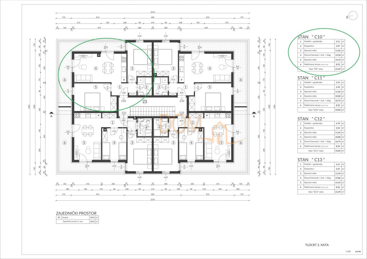 Appartamento Šikići, Pula, 58m2