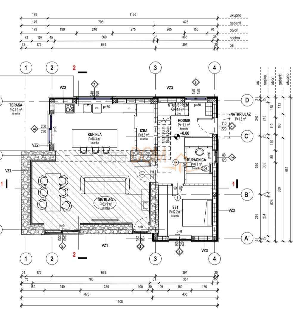 Casa Čabrunići, Svetvinčenat, 125m2