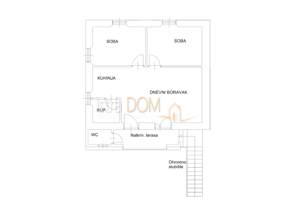 Appartamento Centar, Pula, 51m2