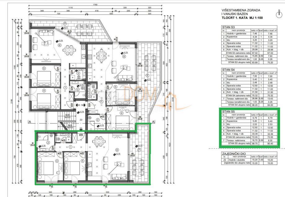 Appartamento Ližnjan, 84,96m2