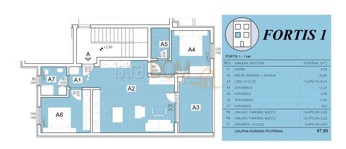 Appartamento Šijana, Pula, 60m2