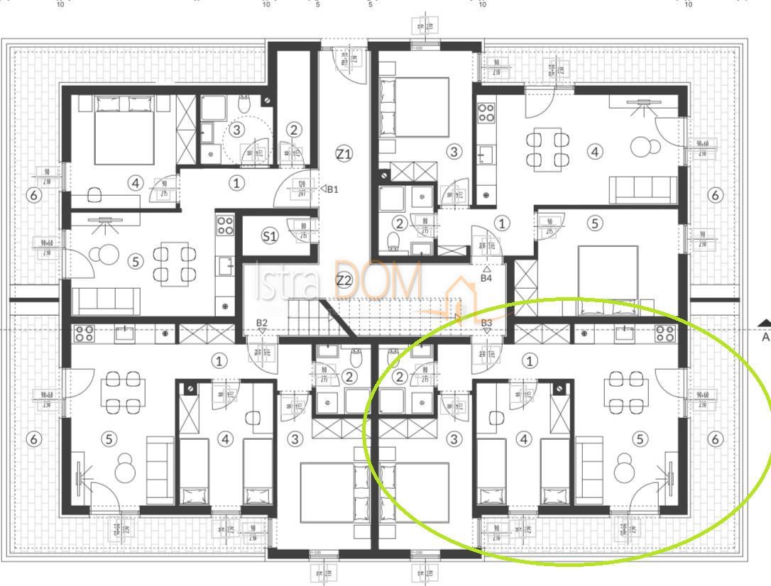 Appartamento Šikići, Pula, 58m2