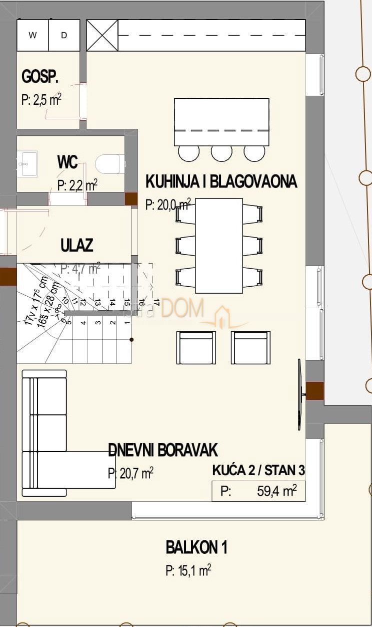 Appartamento Pavlovac, Matulji, 100m2