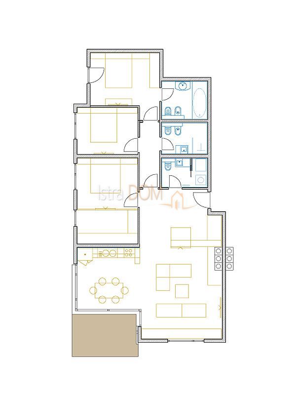 Appartamento Volosko, Opatija, 100m2
